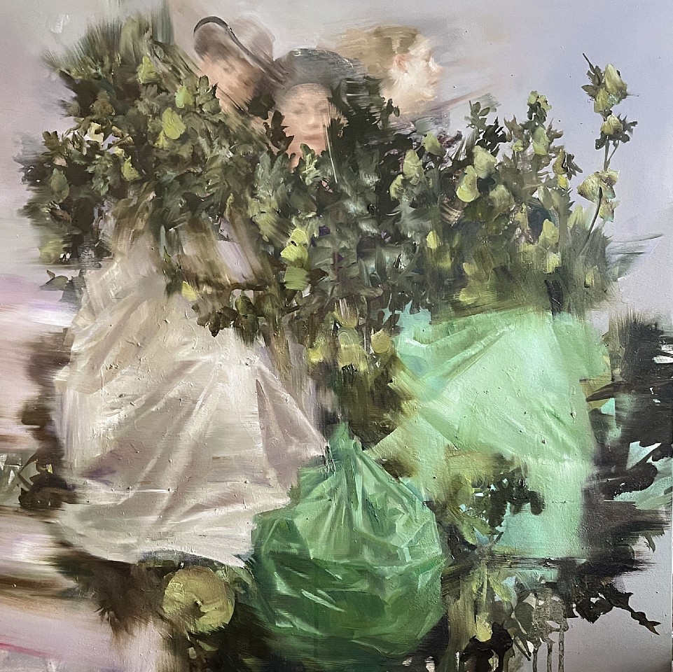 Sarah McRae Morton
Three Graces and the Lees, 2026
SMM004
oil on wood, 24 x 24 inches / 25 x 25 inches framed