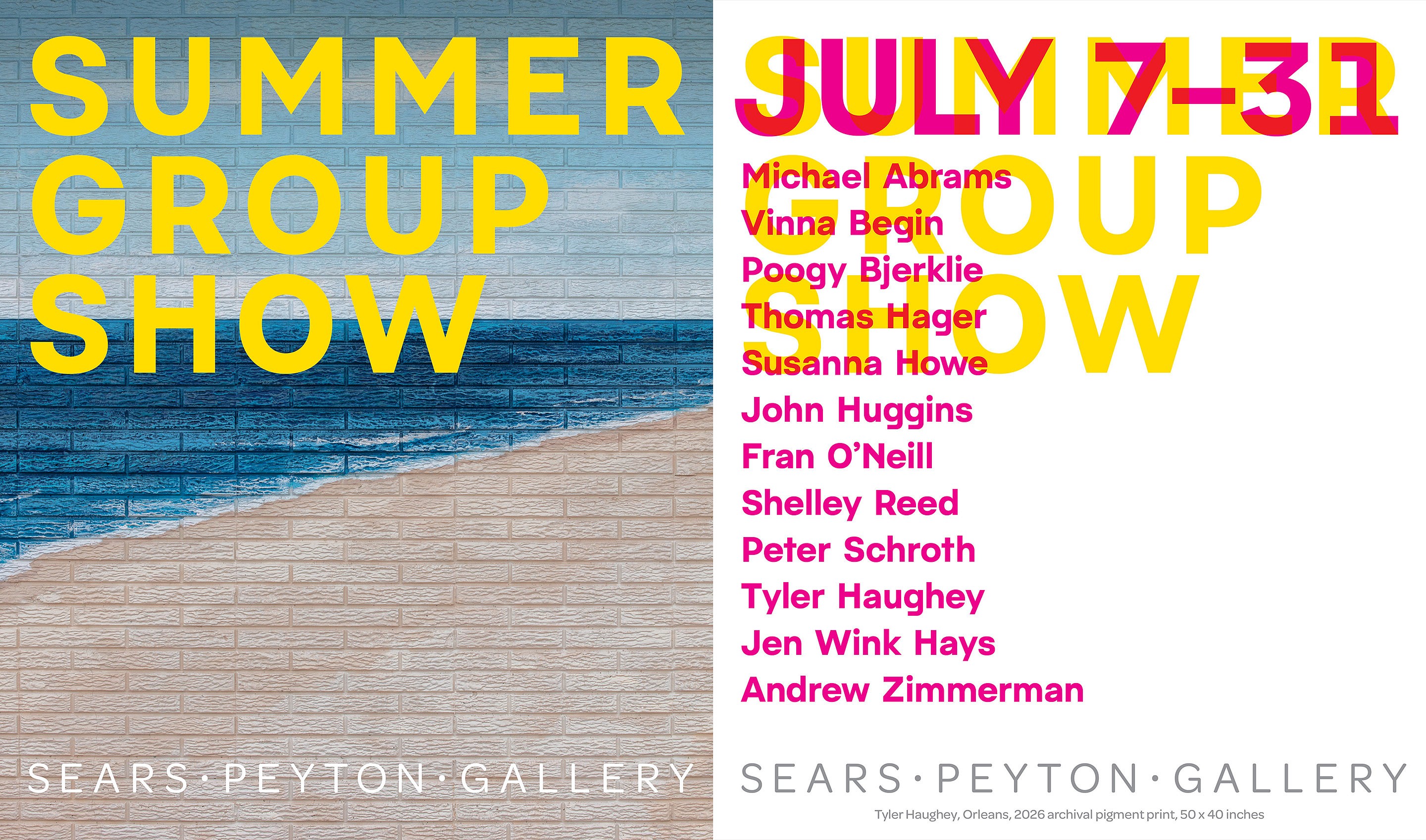 PRESS RELEASE: Summer Group Show, Jun 30 - Jul 31, 2026